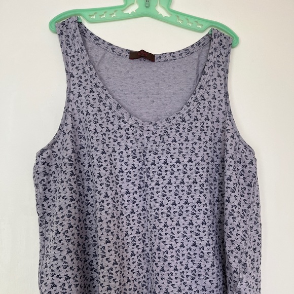 Wrap London Violet Linen Jersey Knit Camisole Tank Top Print UK 12 - Picture 9 of 12